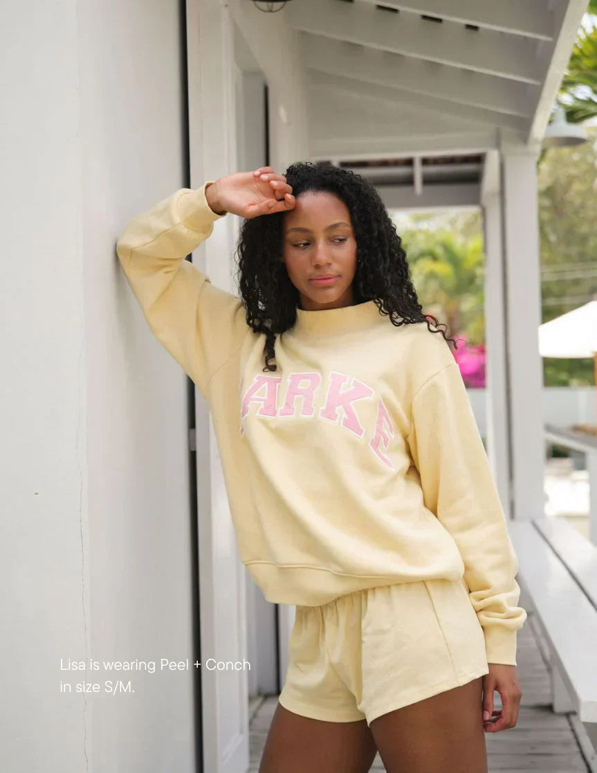 Parke | Varsity Sweatshirt Set Peel with Conch Letters
